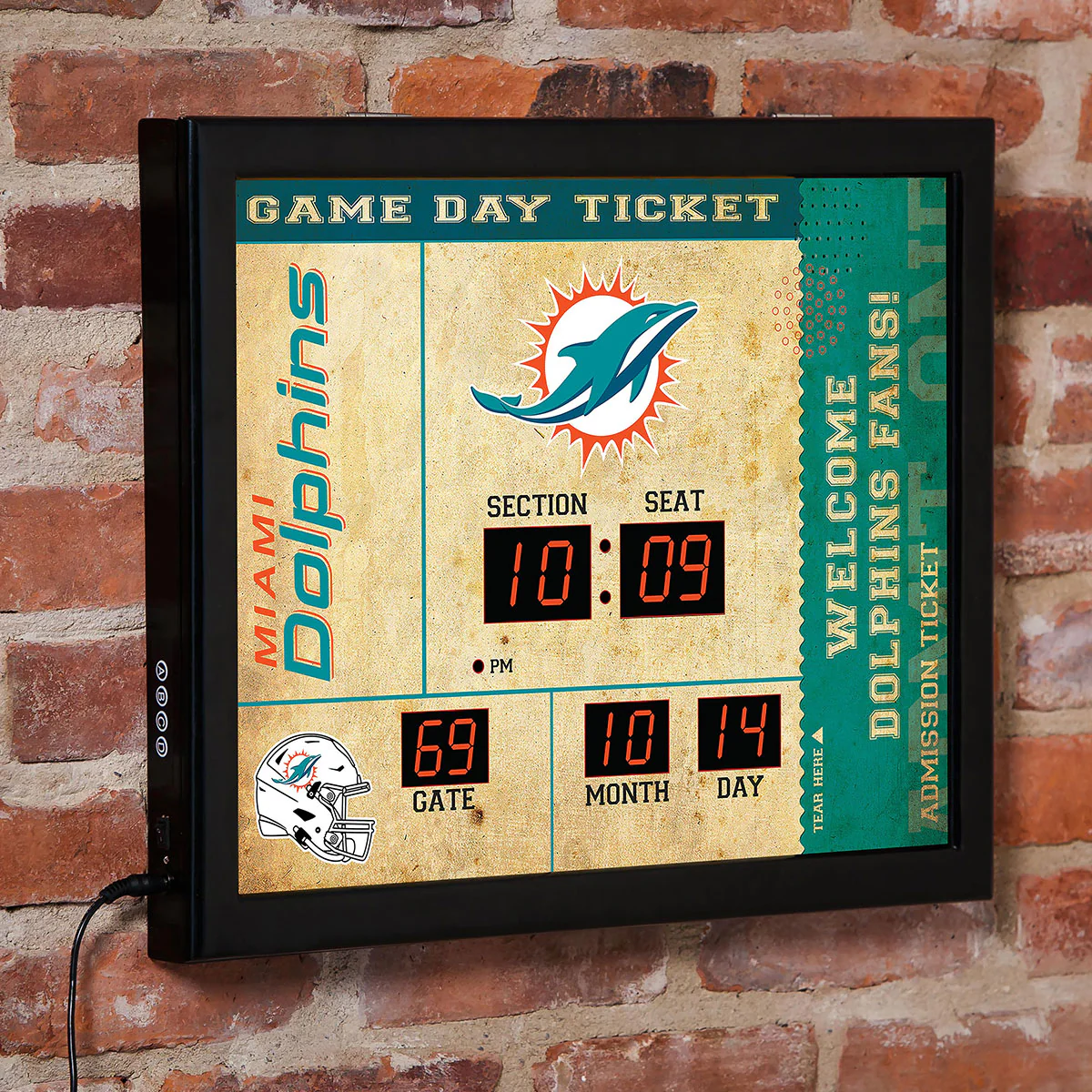 NFL Gameday Ticket Wall Clock and Speaker - Image 25