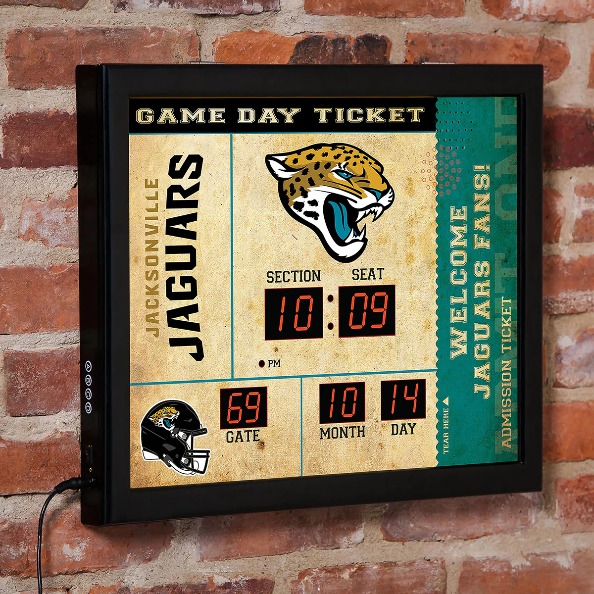 NFL Gameday Ticket Wall Clock and Speaker - Image 29