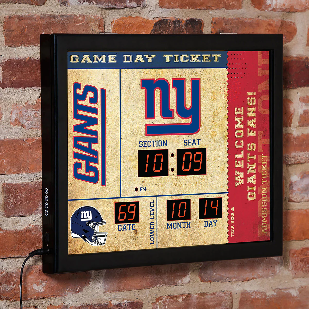NFL Gameday Ticket Wall Clock and Speaker - Image 32