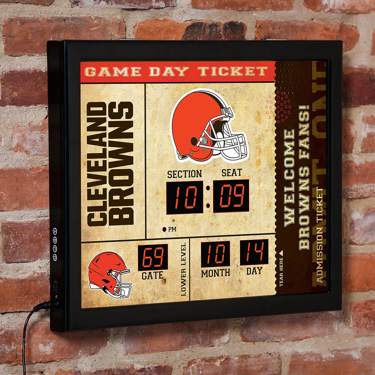 NFL Gameday Ticket Wall Clock and Speaker - Image 33