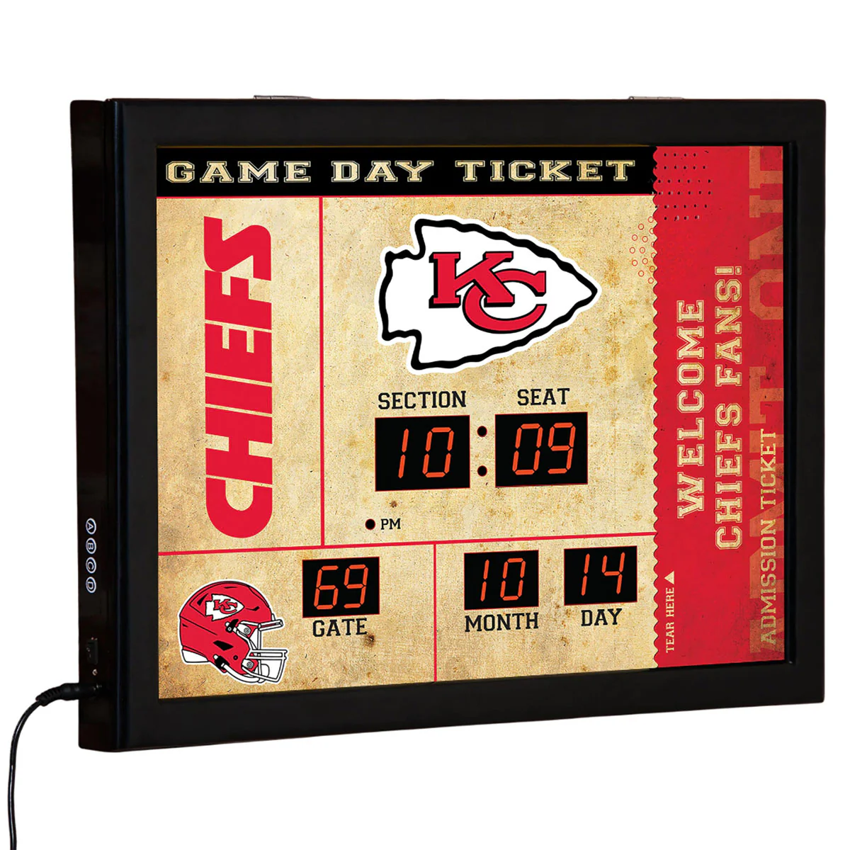 NFL Gameday Ticket Wall Clock and Speaker - Image 34