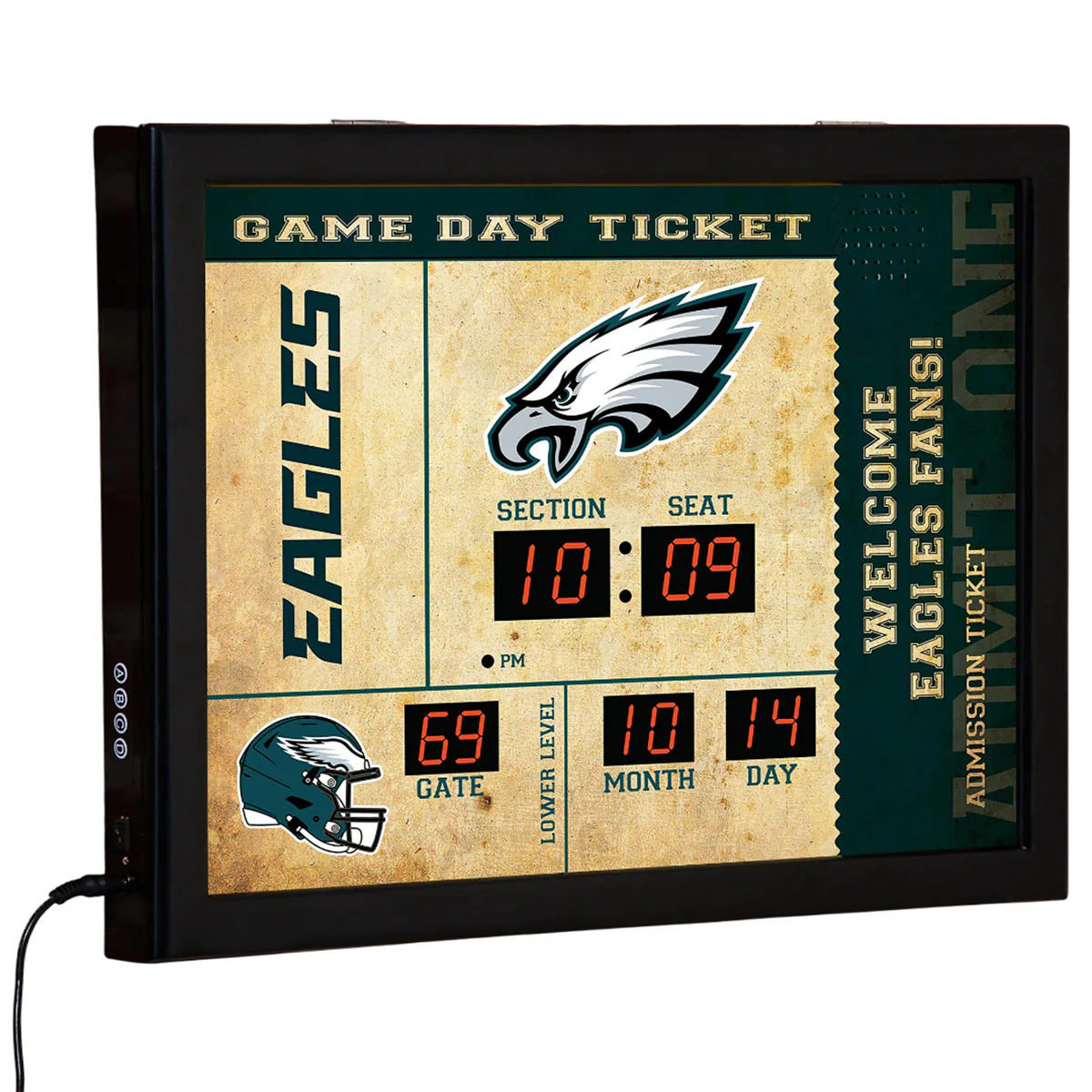 NFL Gameday Ticket Wall Clock and Speaker - Image 36