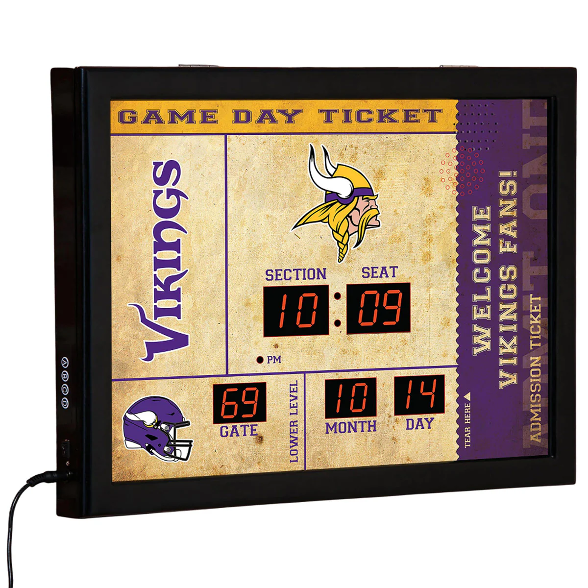 NFL Gameday Ticket Wall Clock and Speaker - Image 38