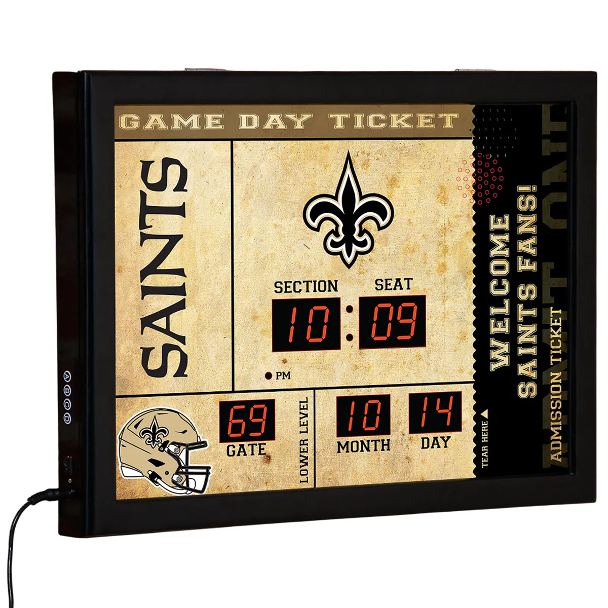 NFL Gameday Ticket Wall Clock and Speaker - Image 39