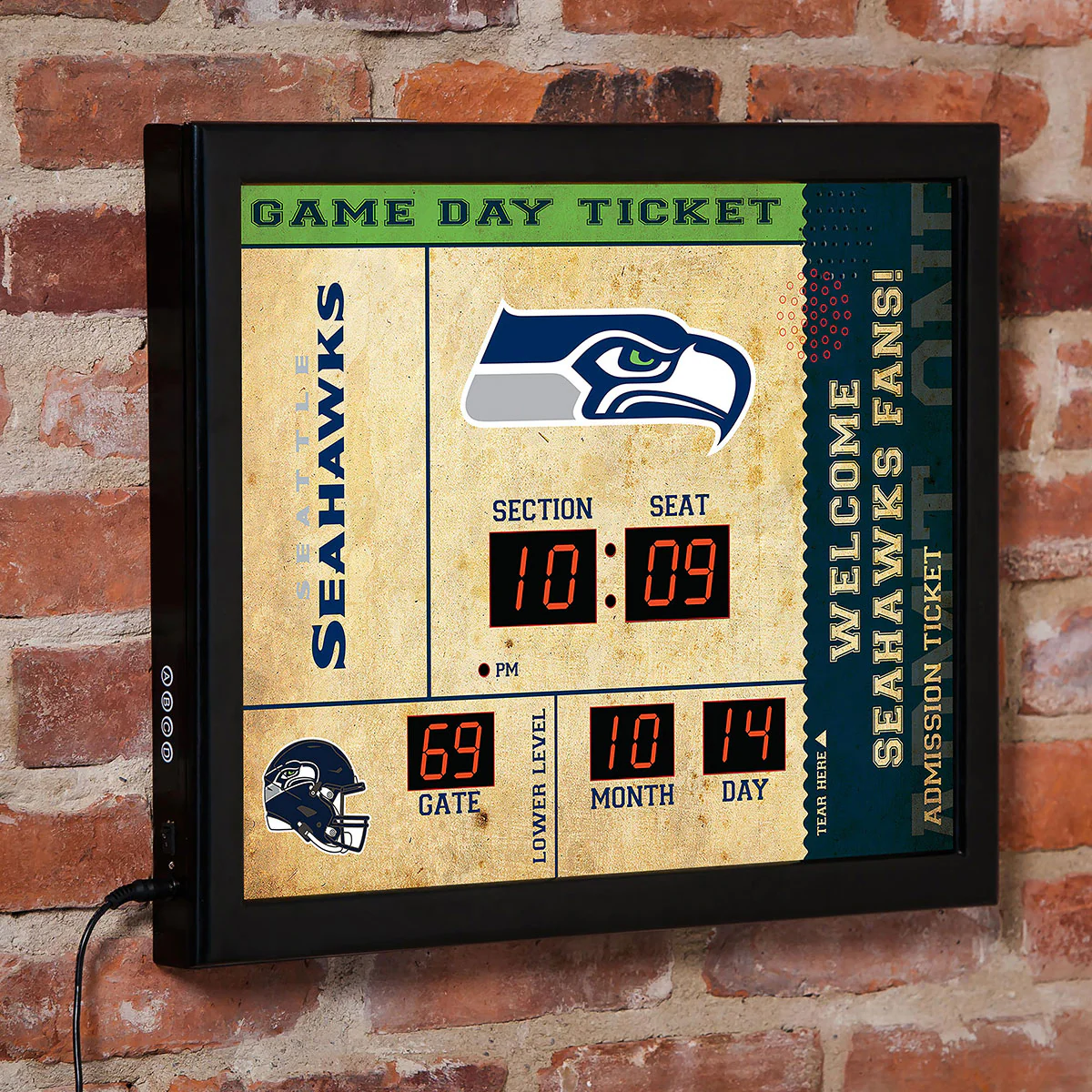 NFL Gameday Ticket Wall Clock and Speaker - Image 4