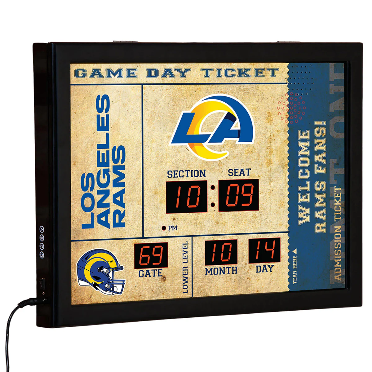 NFL Gameday Ticket Wall Clock and Speaker - Image 41