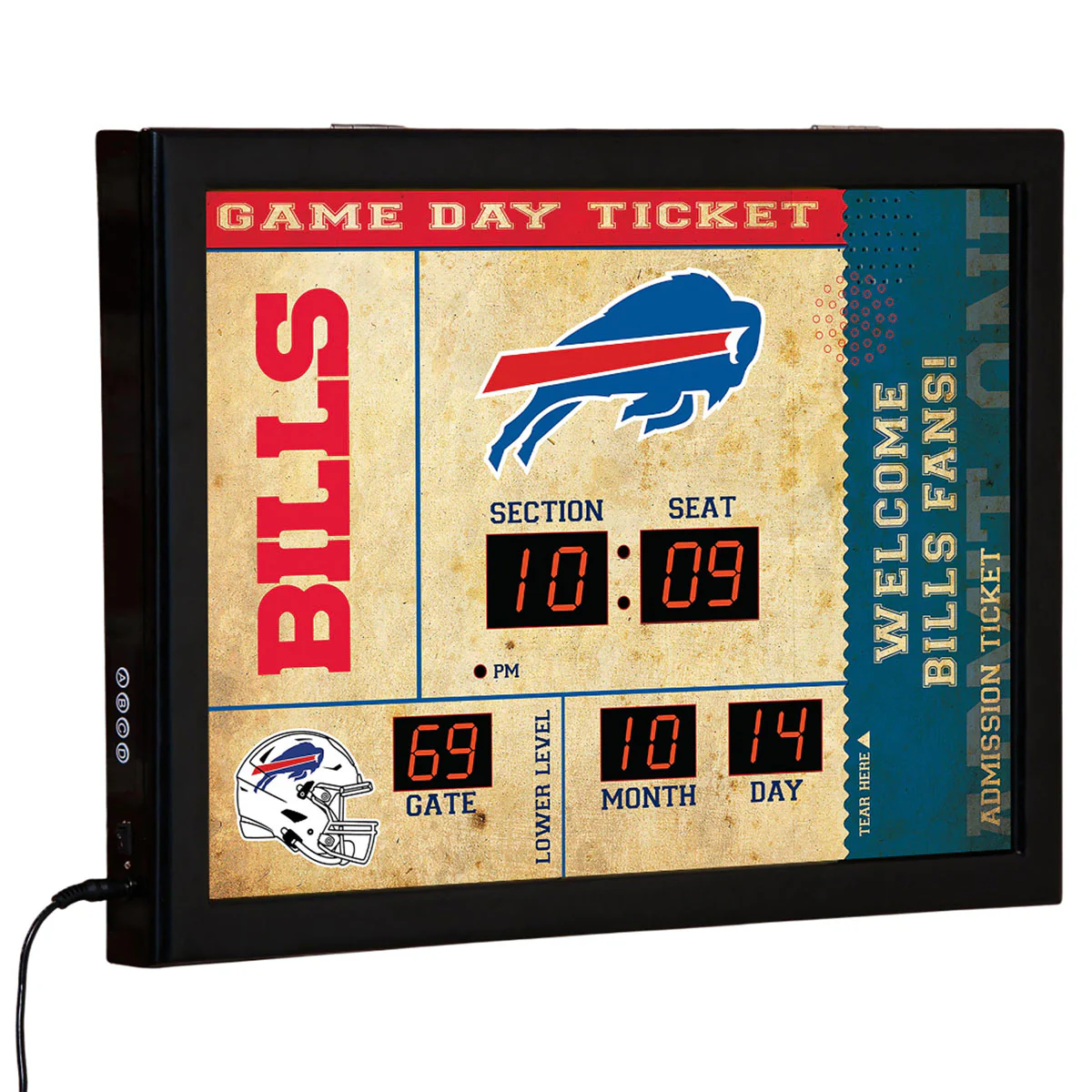 NFL Gameday Ticket Wall Clock and Speaker - Image 43