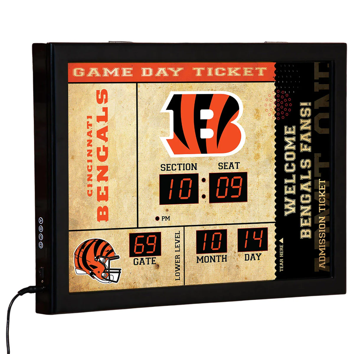 NFL Gameday Ticket Wall Clock and Speaker - Image 46