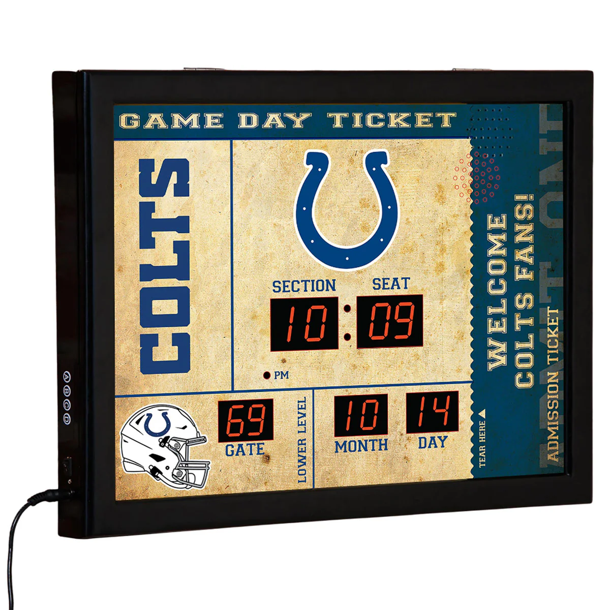 NFL Gameday Ticket Wall Clock and Speaker - Image 47