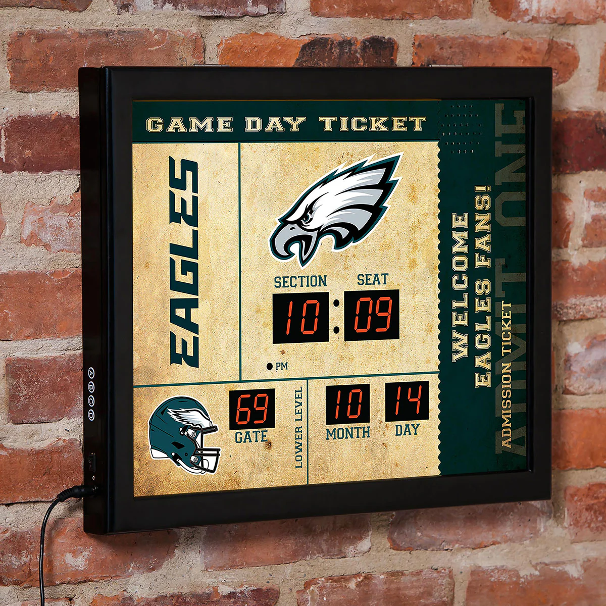 NFL Gameday Ticket Wall Clock and Speaker - Image 5