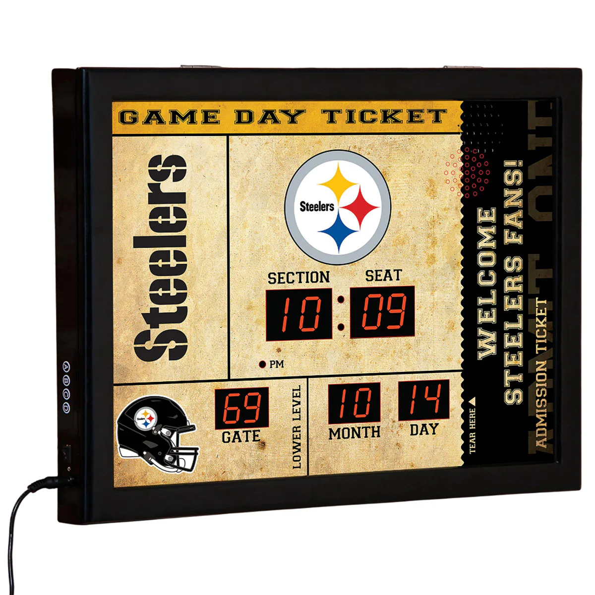 NFL Gameday Ticket Wall Clock and Speaker - Image 50