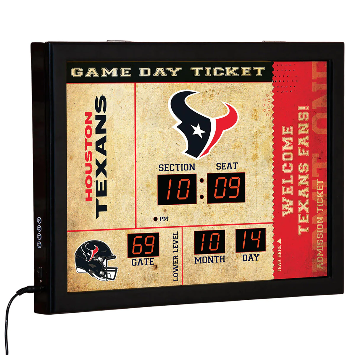 NFL Gameday Ticket Wall Clock and Speaker - Image 52