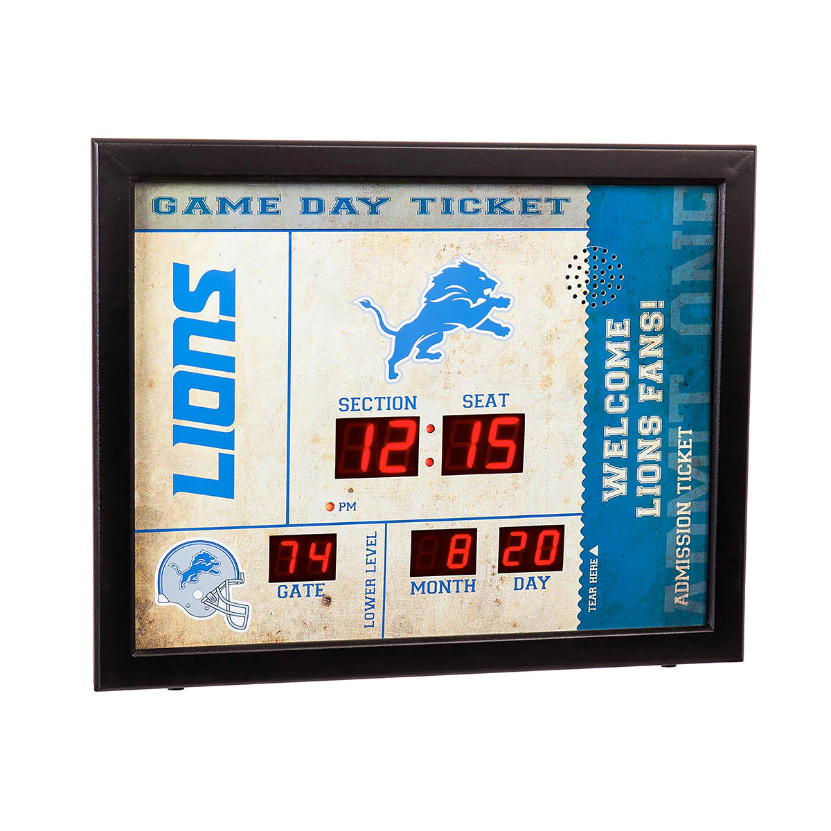 NFL Gameday Ticket Wall Clock and Speaker - Image 58