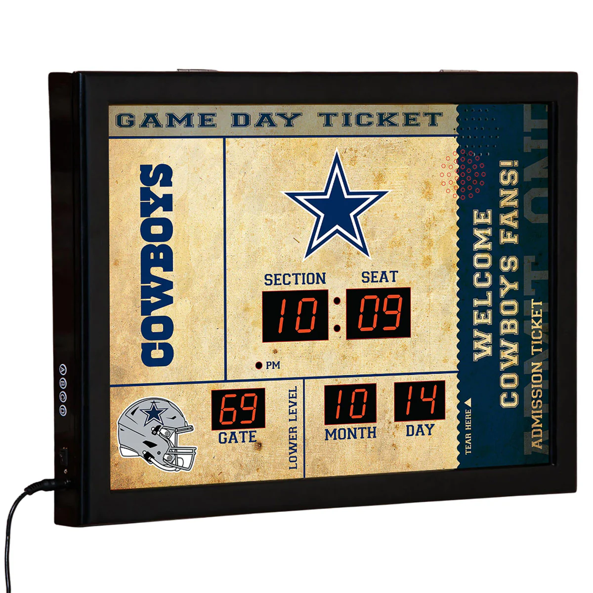 NFL Gameday Ticket Wall Clock and Speaker - Image 59