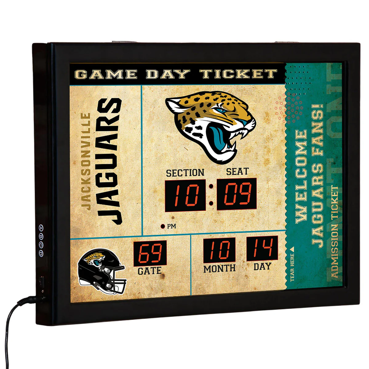 NFL Gameday Ticket Wall Clock and Speaker - Image 60