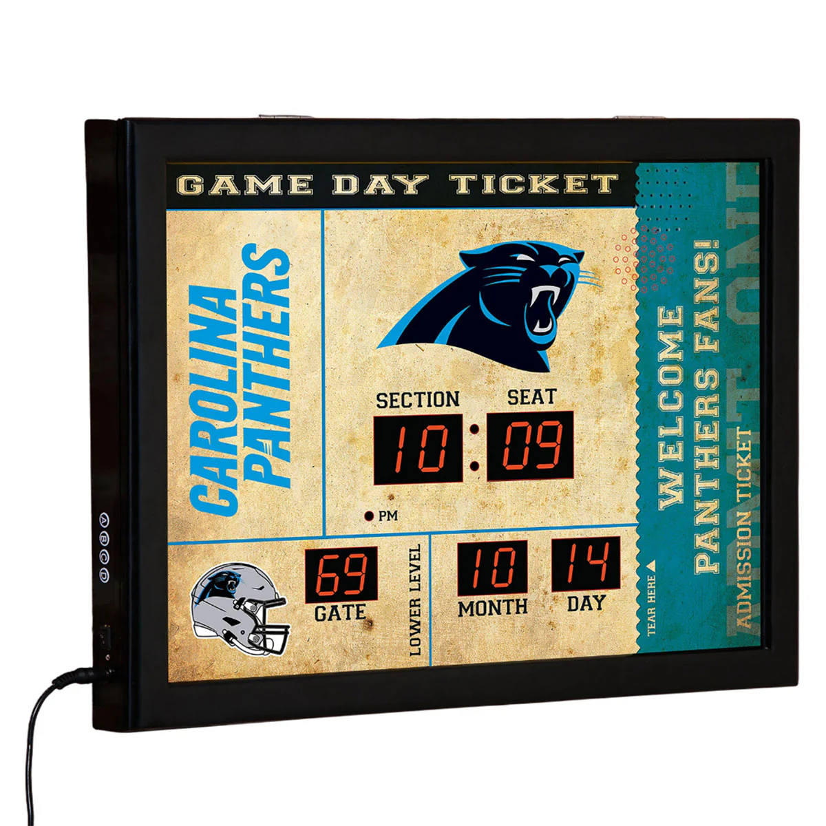 NFL Gameday Ticket Wall Clock and Speaker - Image 61