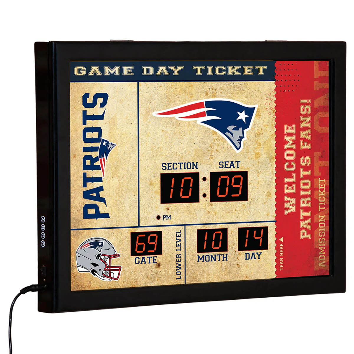 NFL Gameday Ticket Wall Clock and Speaker - Image 62