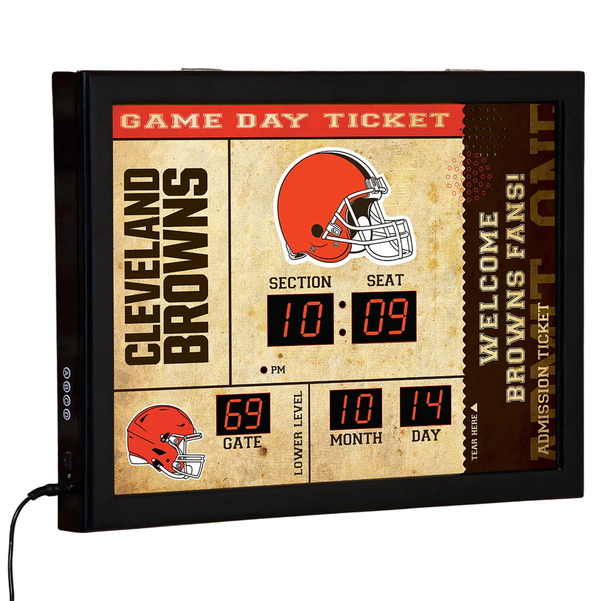 NFL Gameday Ticket Wall Clock and Speaker - Image 64