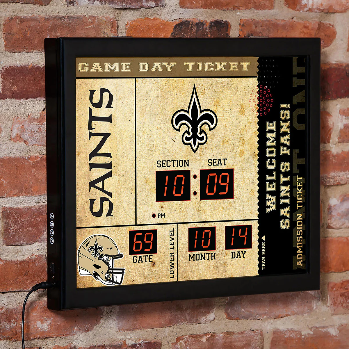 NFL Gameday Ticket Wall Clock and Speaker - Image 8