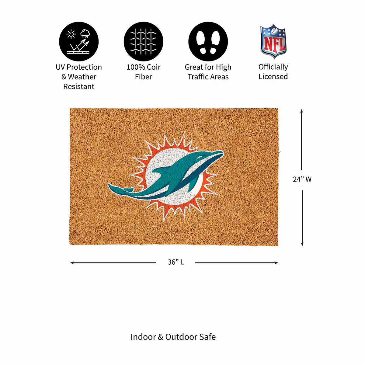 NFL Large Format Team Coir Mat - Image 102