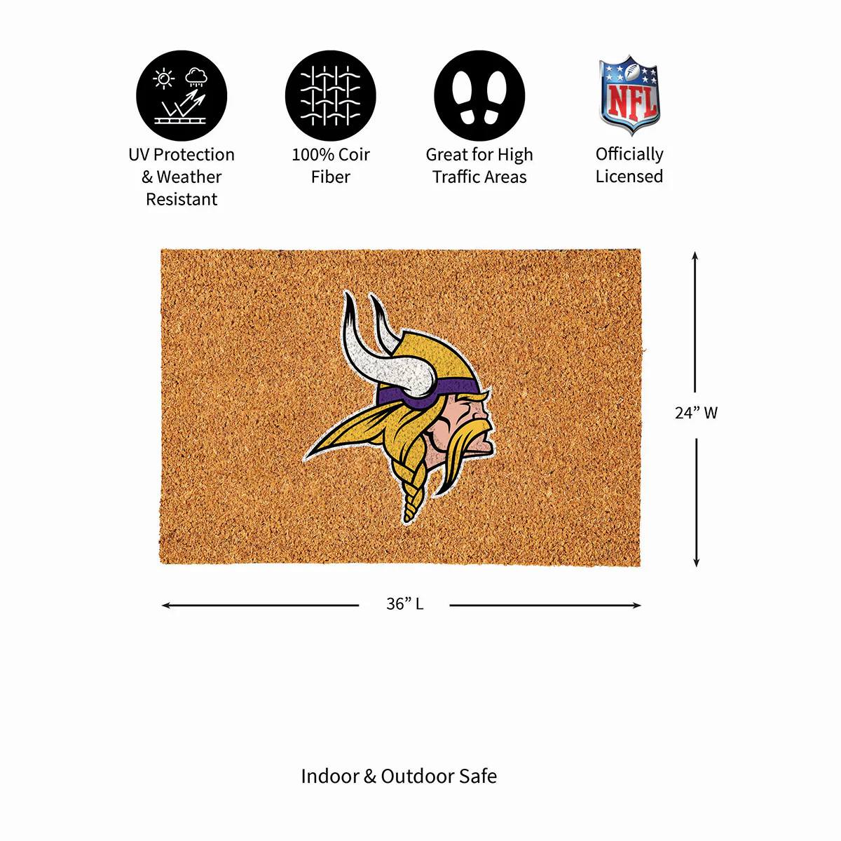 NFL Large Format Team Coir Mat - Image 107
