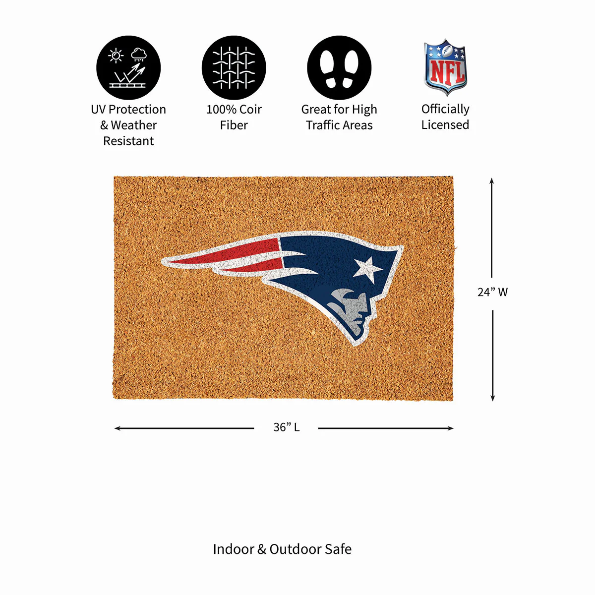 NFL Large Format Team Coir Mat - Image 112