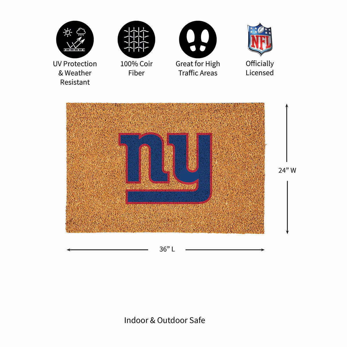 NFL Large Format Team Coir Mat - Image 122