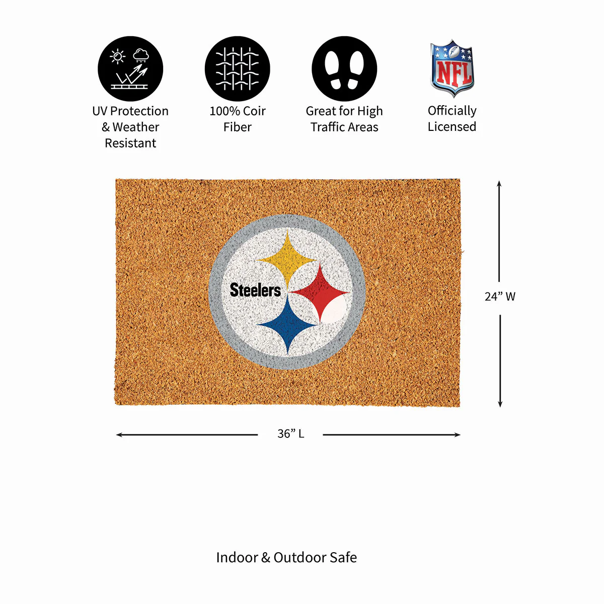 NFL Large Format Team Coir Mat - Image 137