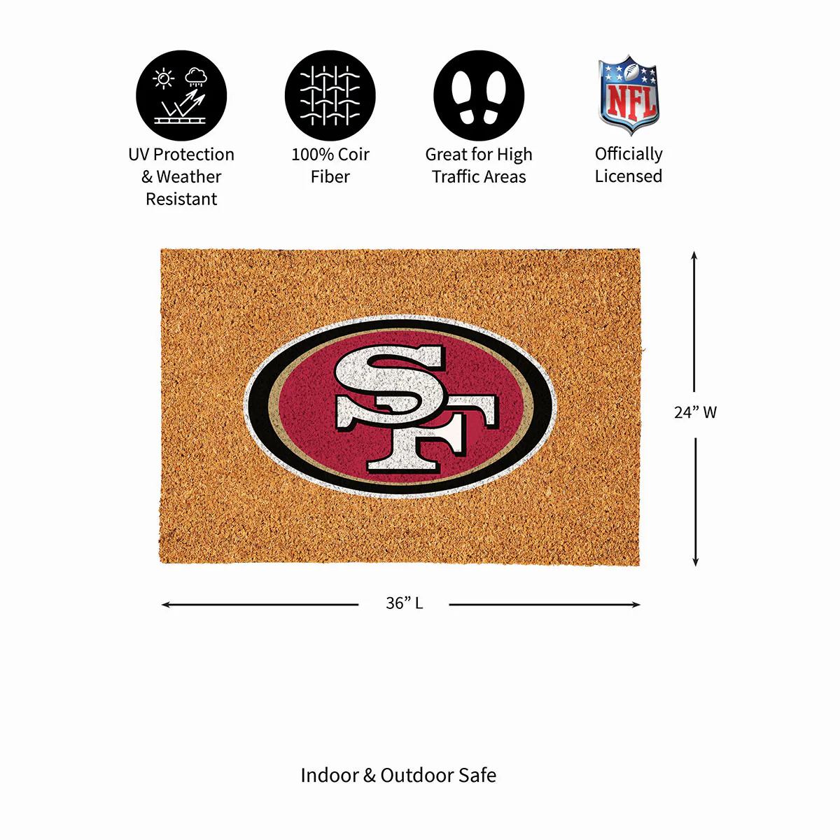NFL Large Format Team Coir Mat - Image 142