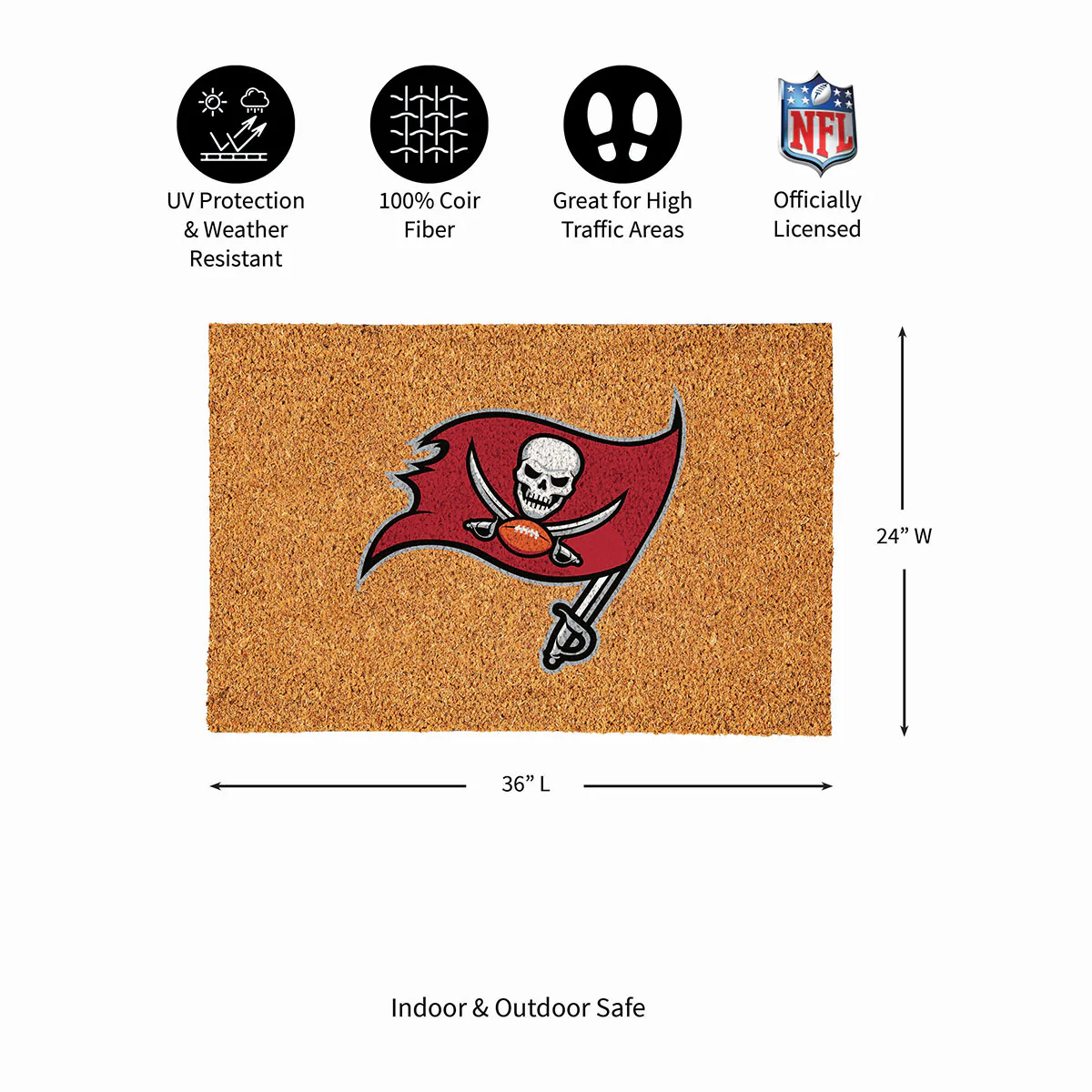 NFL Large Format Team Coir Mat - Image 152