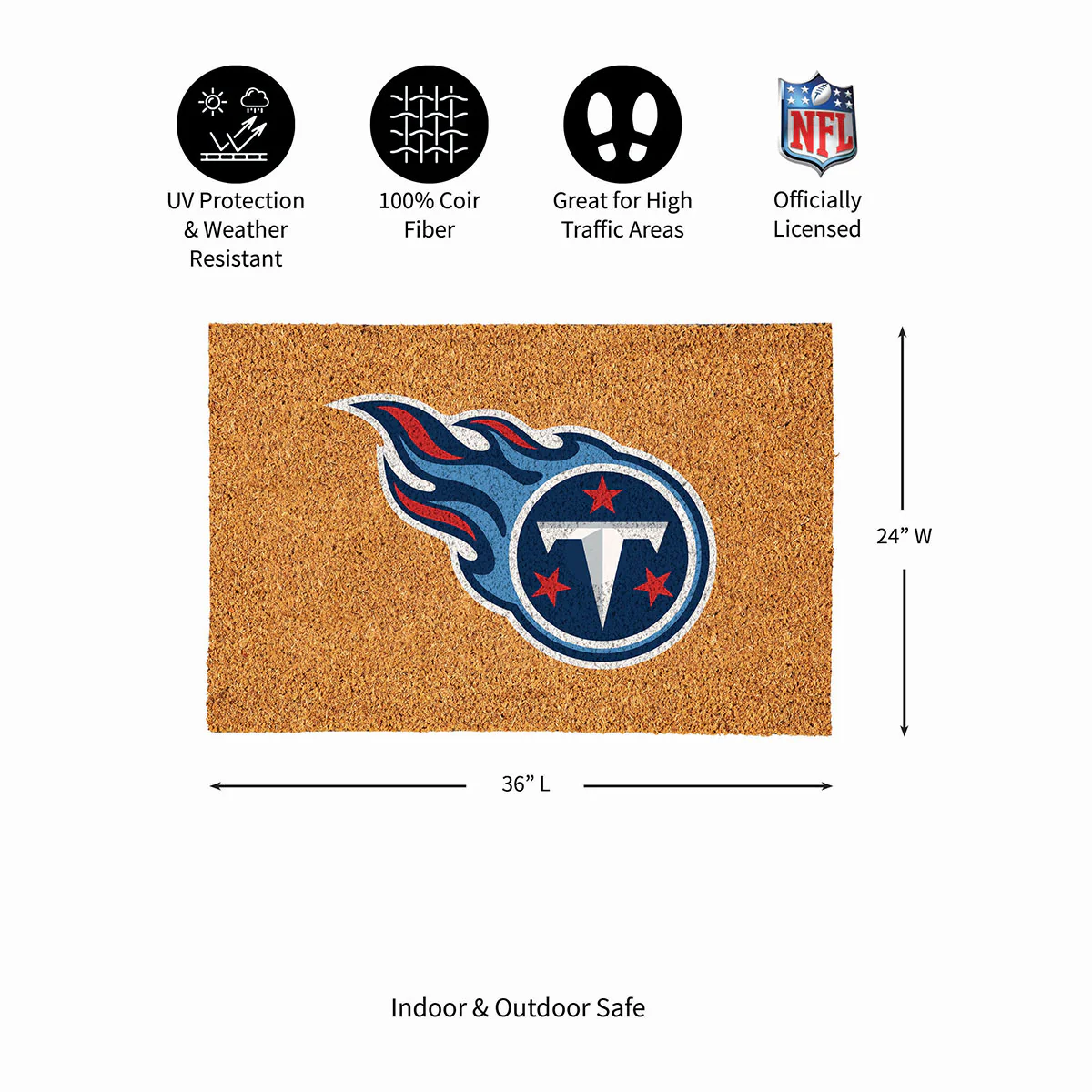 NFL Large Format Team Coir Mat - Image 157