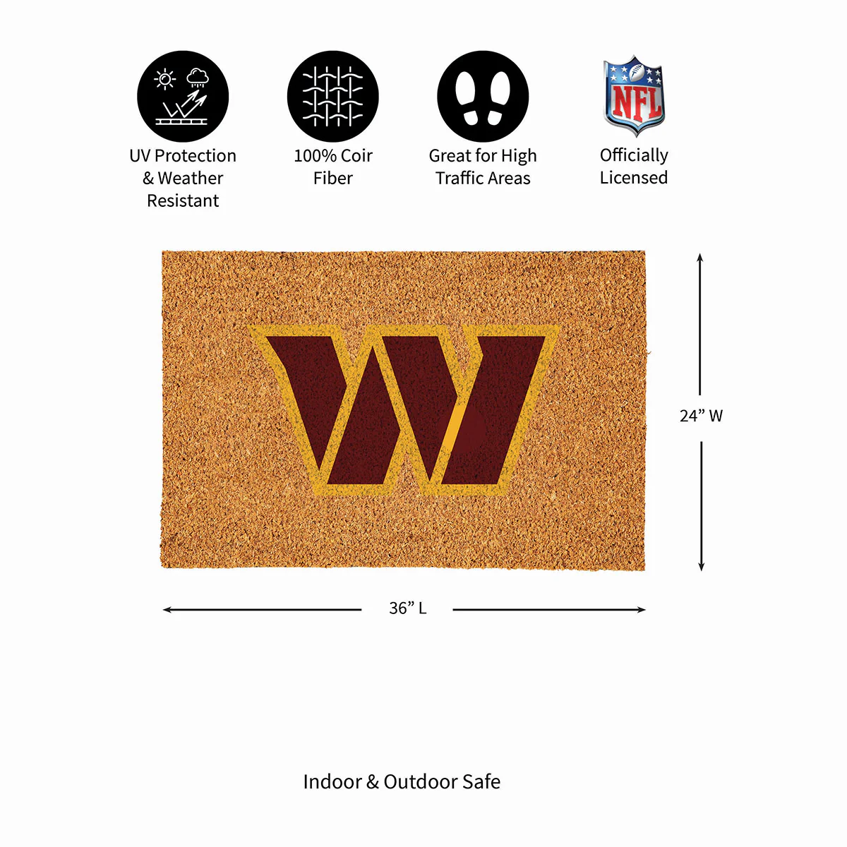 NFL Large Format Team Coir Mat - Image 162