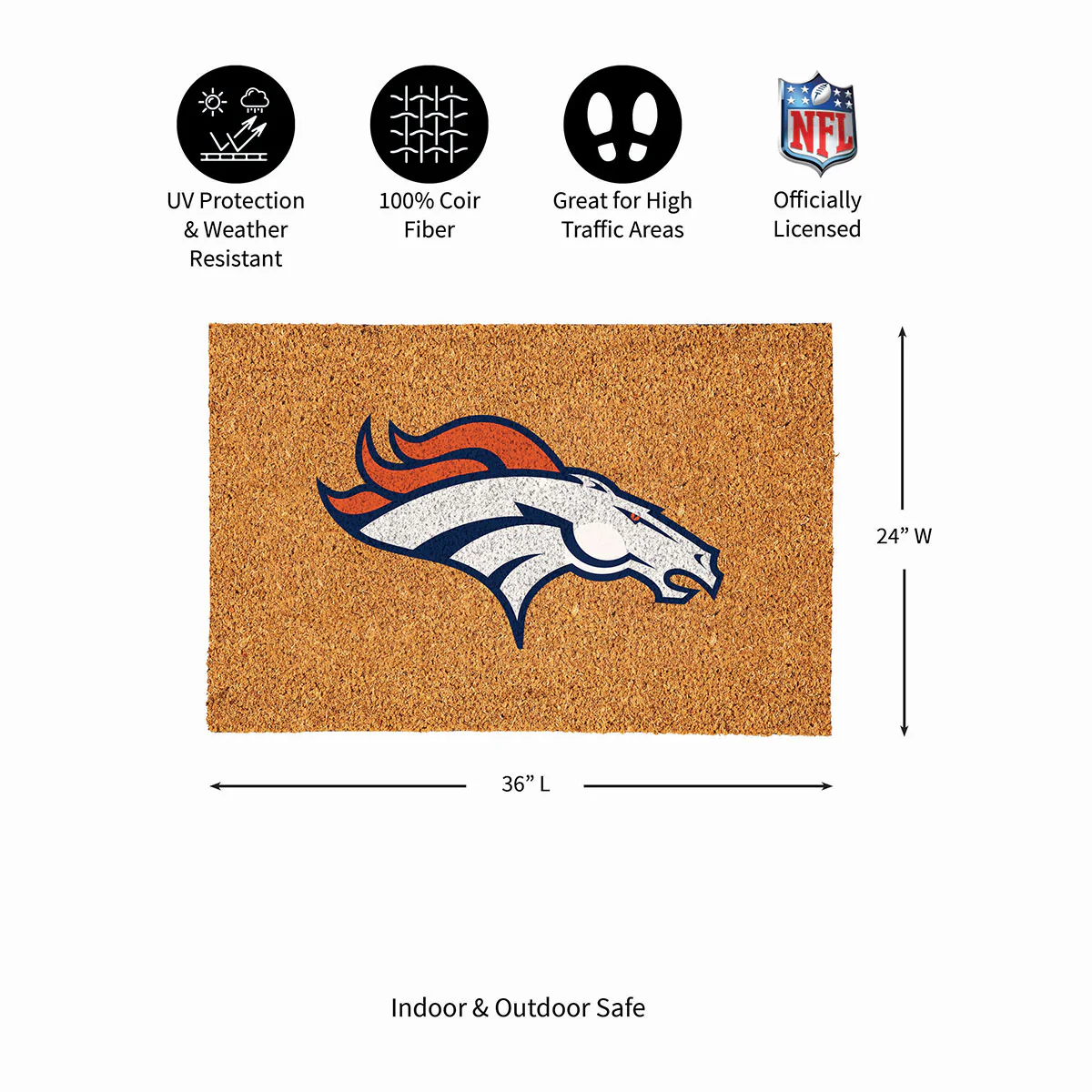 NFL Large Format Team Coir Mat - Image 47