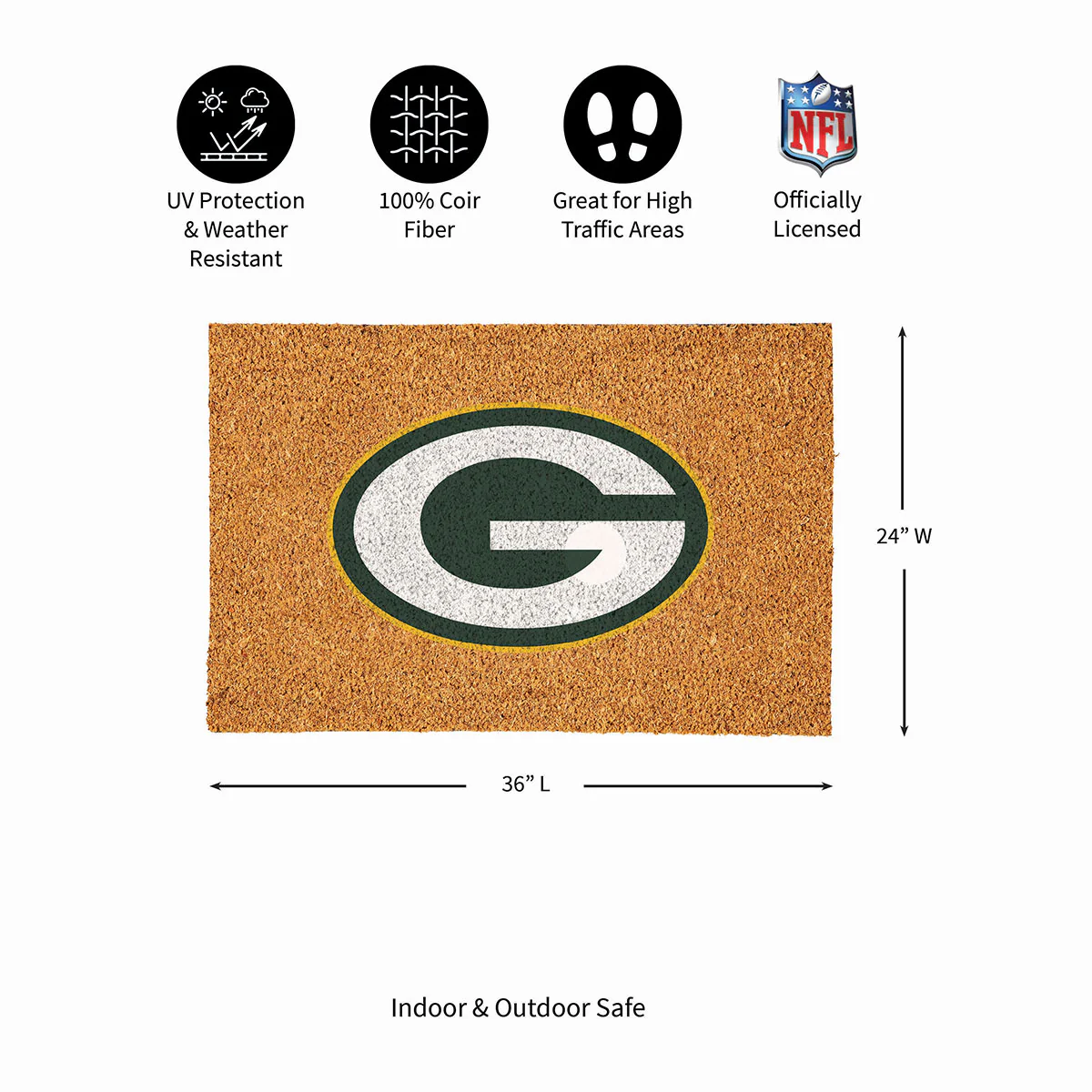 NFL Large Format Team Coir Mat - Image 57