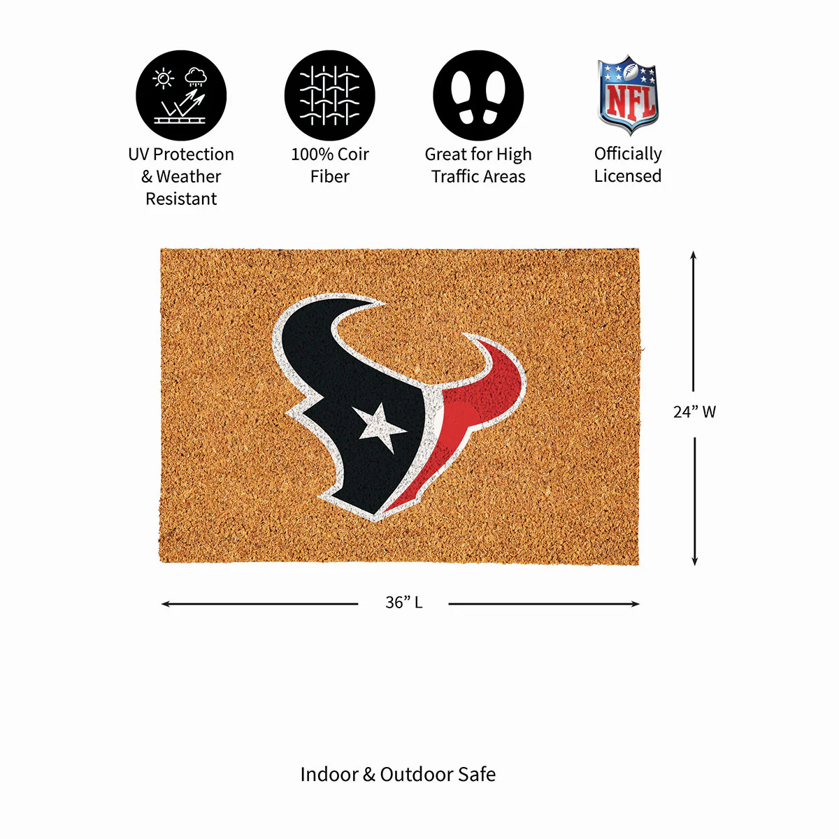 NFL Large Format Team Coir Mat - Image 62