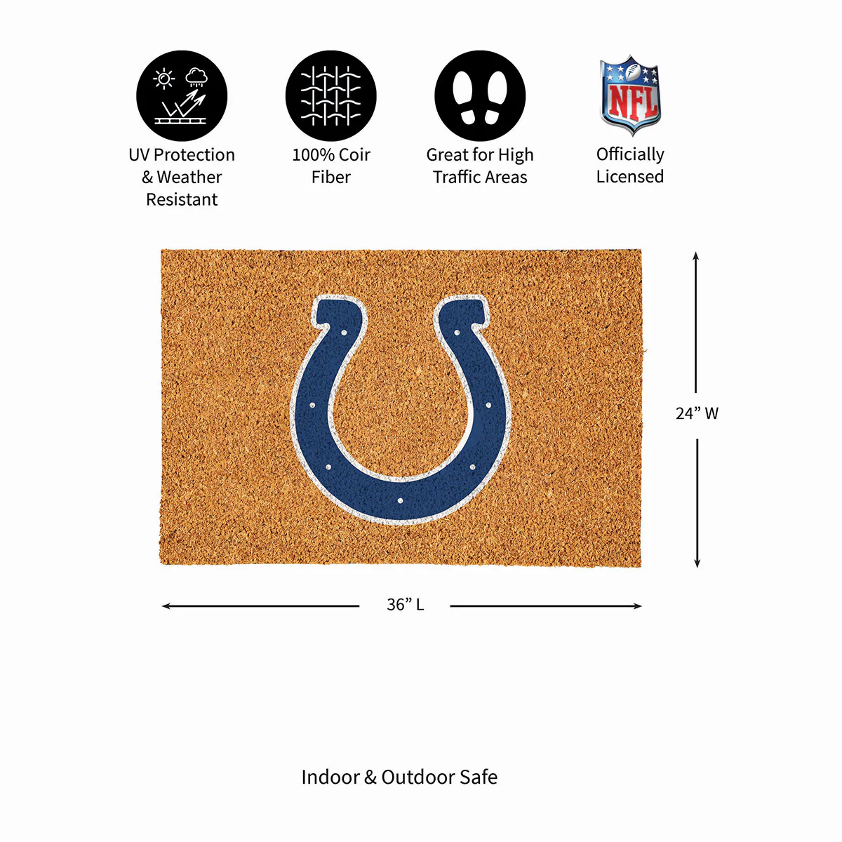NFL Large Format Team Coir Mat - Image 72