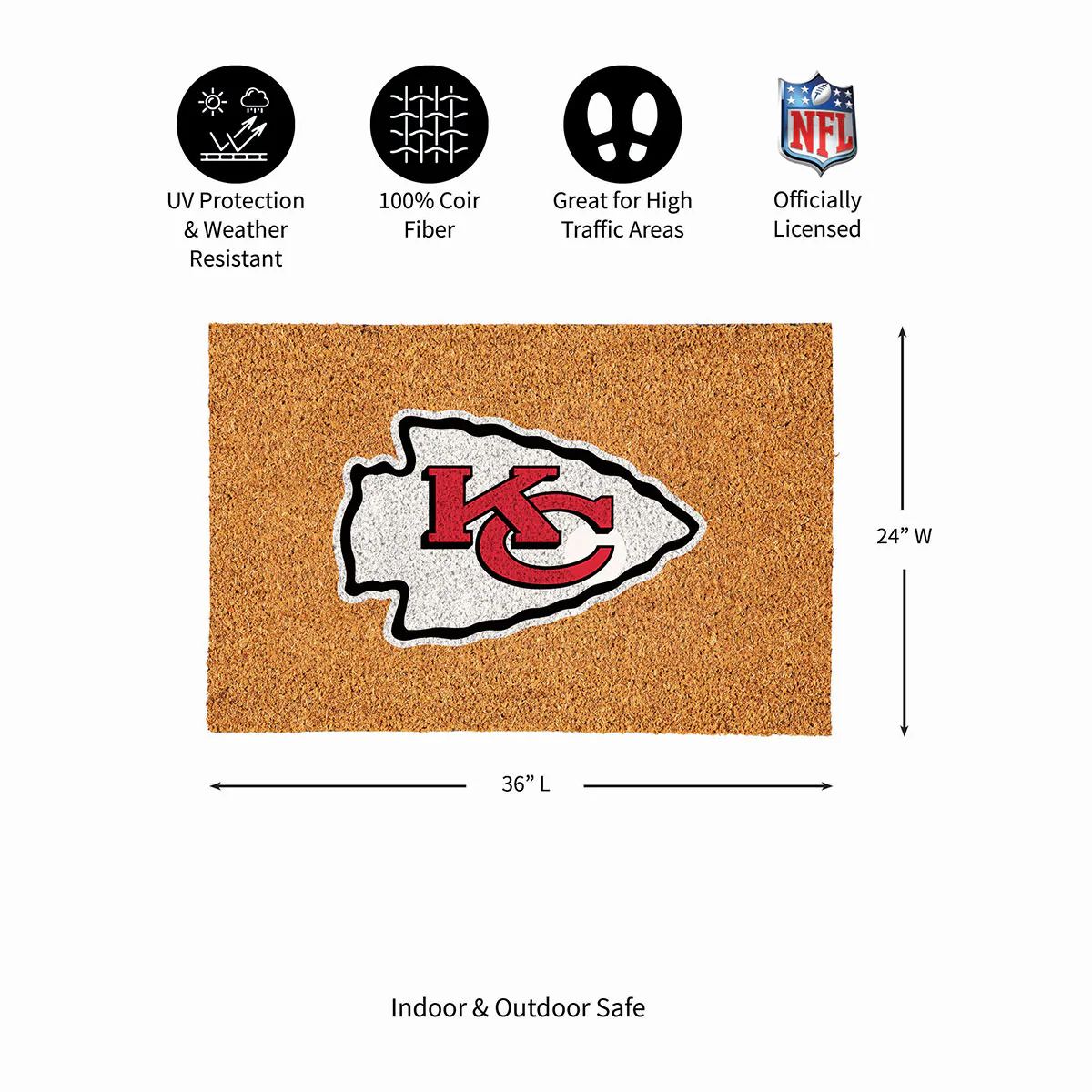 NFL Large Format Team Coir Mat - Image 82