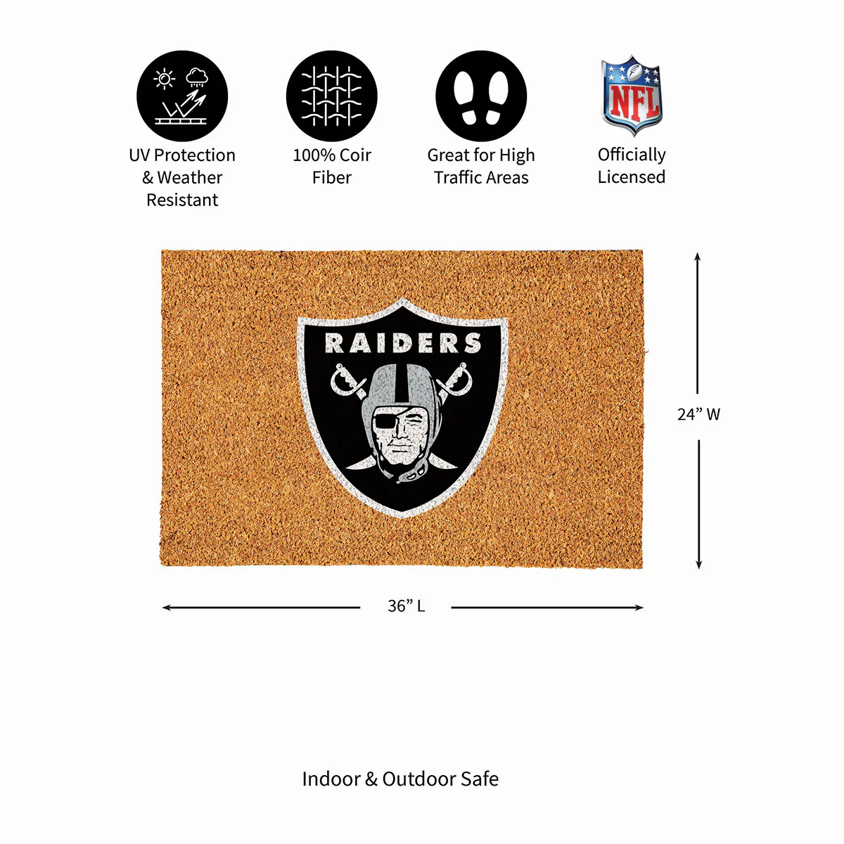 NFL Large Format Team Coir Mat - Image 87