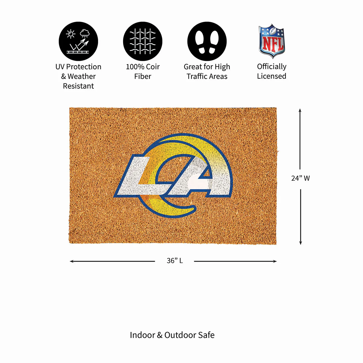 NFL Large Format Team Coir Mat - Image 97