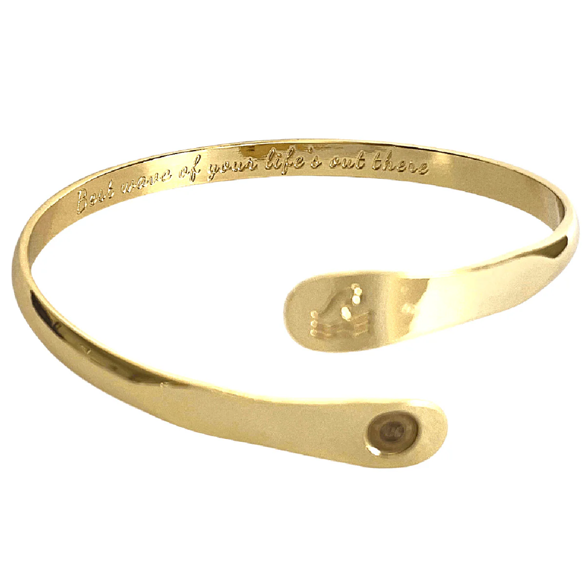 Ocean Wave Engraved Bracelet - Image 3