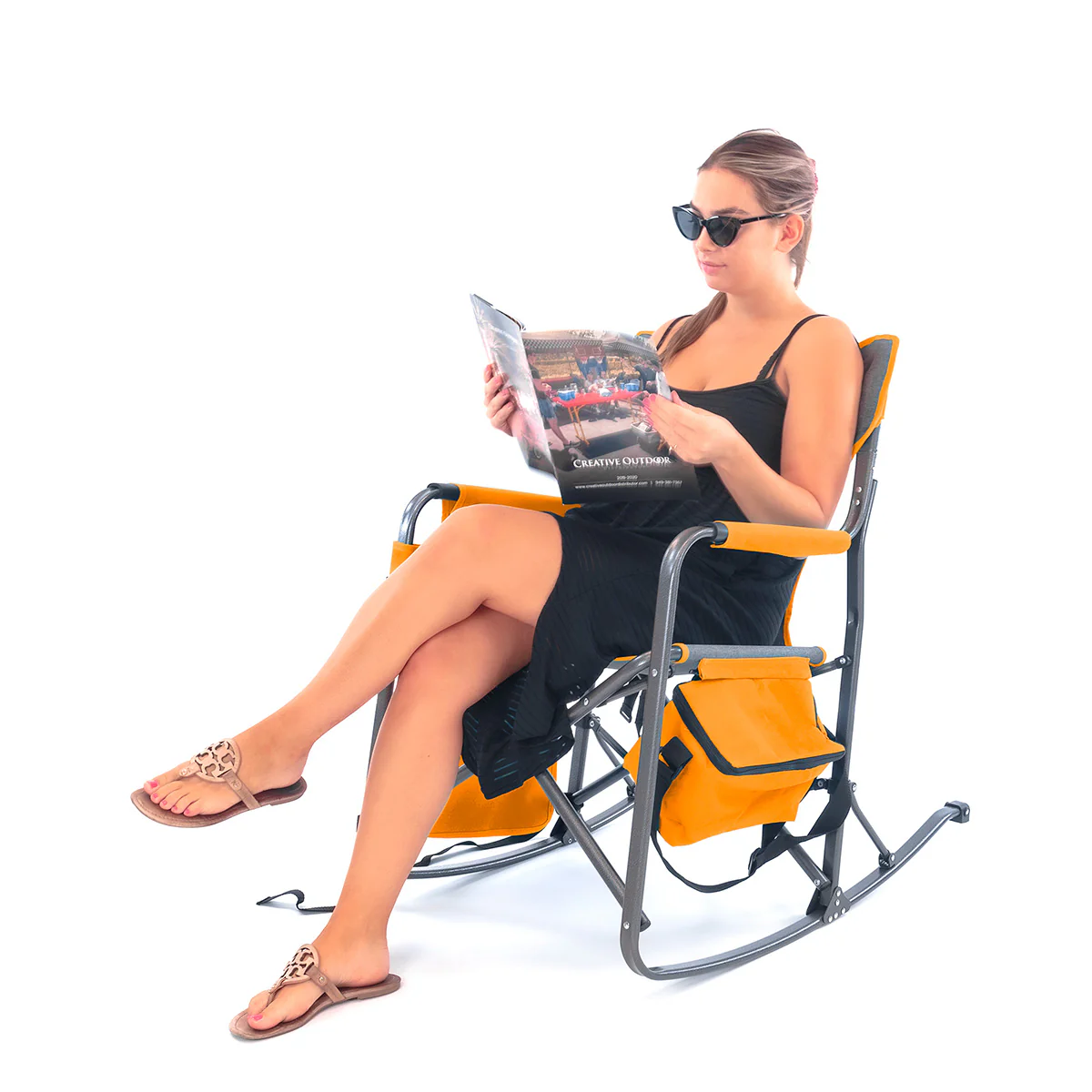 Outdoor Folding Rocking Chair - Image 2