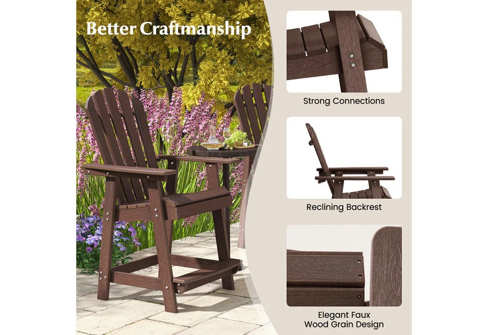 Patio Chair with Armrest and Footrest - Image 6