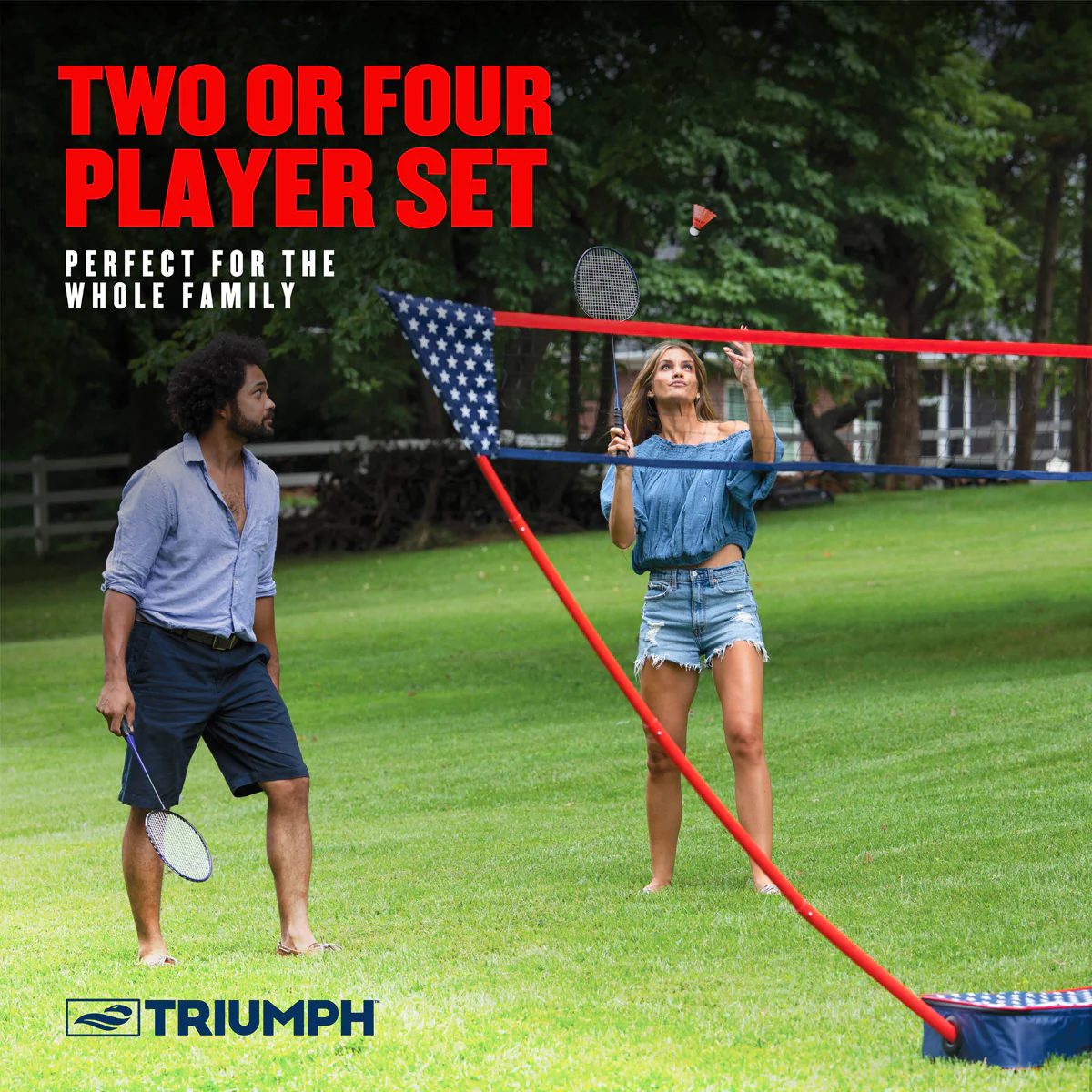 Patriotic Portable Badminton - Image 4