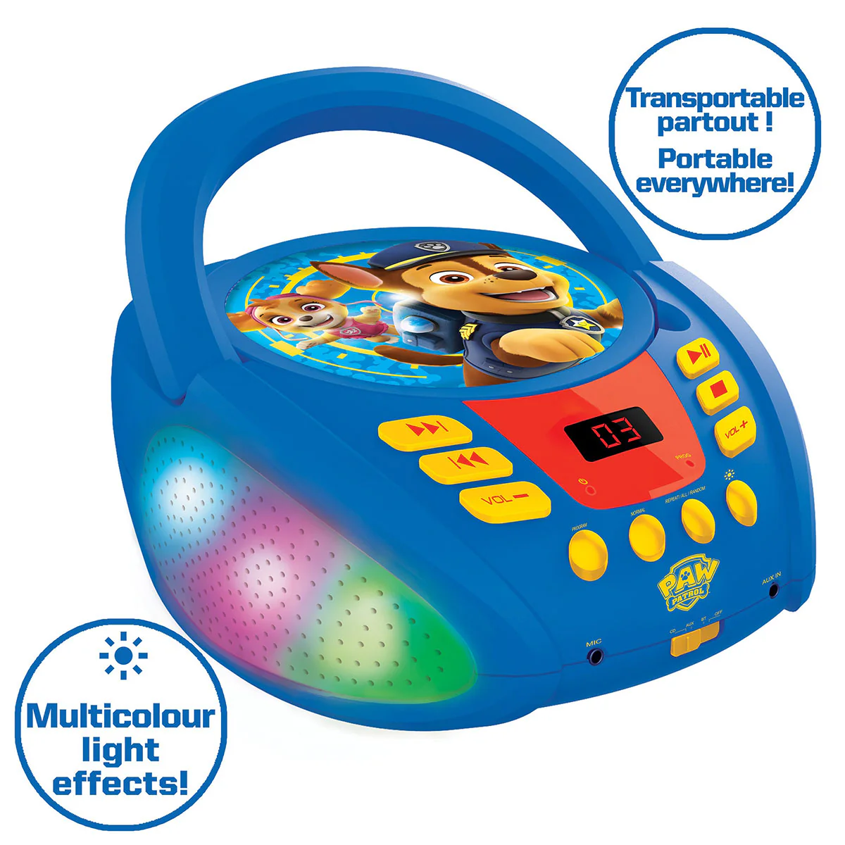 Paw Patrol Bluetooth CD Player - Image 8