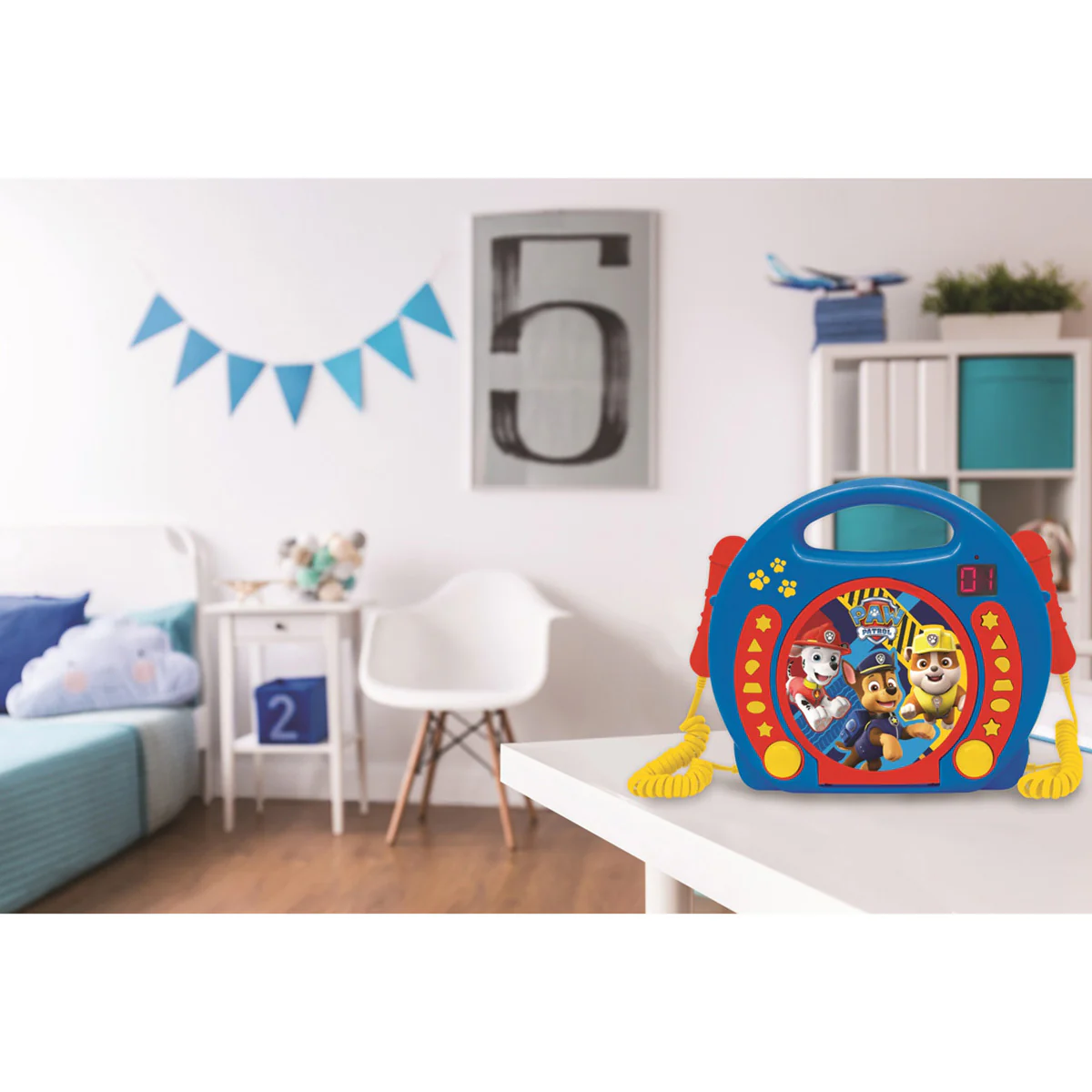 PAW Patrol Portable CD Player with 2 Sing Along Microphones - Image 4