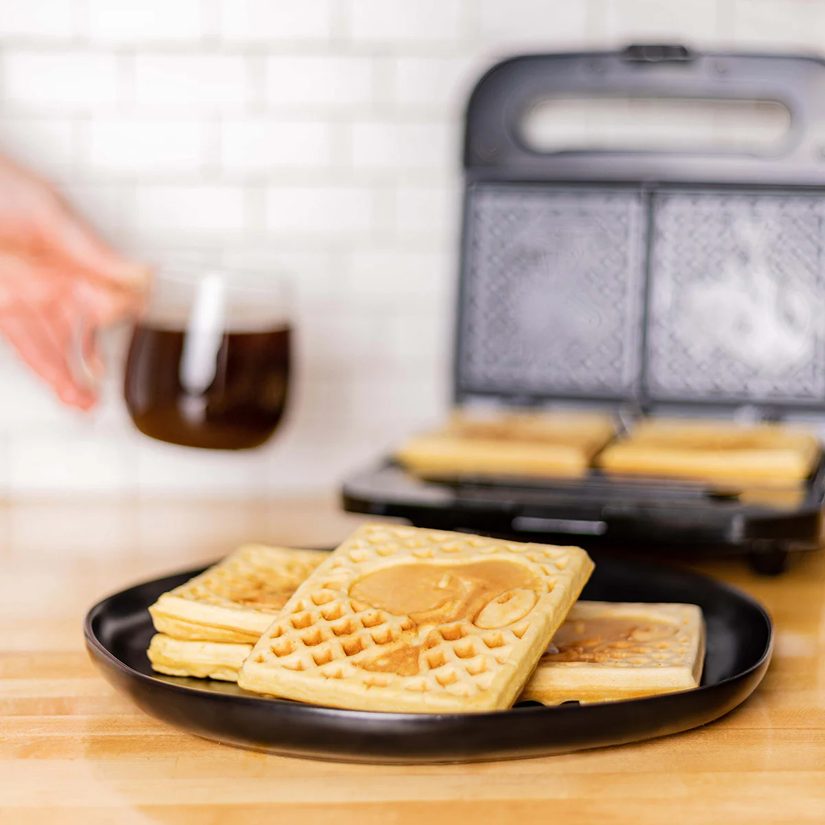 Peanuts Snoopy and Woodstock Double-Square Waffle Maker - Image 4
