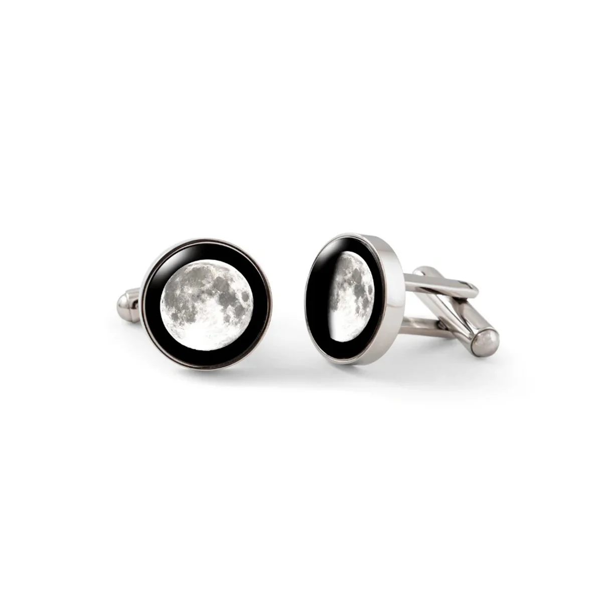 Personalized Choose Your Moon Phase Moonrise Cufflinks - Image 2