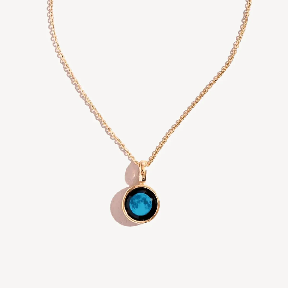 Personalized Engraved Choose Your Moon Phase Sky Light Necklace - Image 3