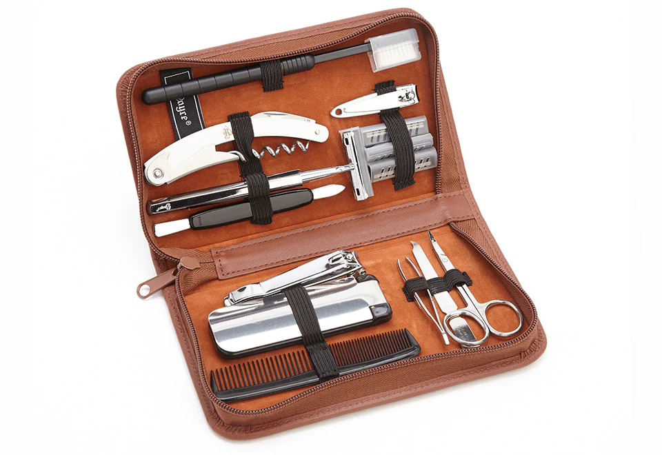 Personalized Luxury Travel Grooming Set - Image 5