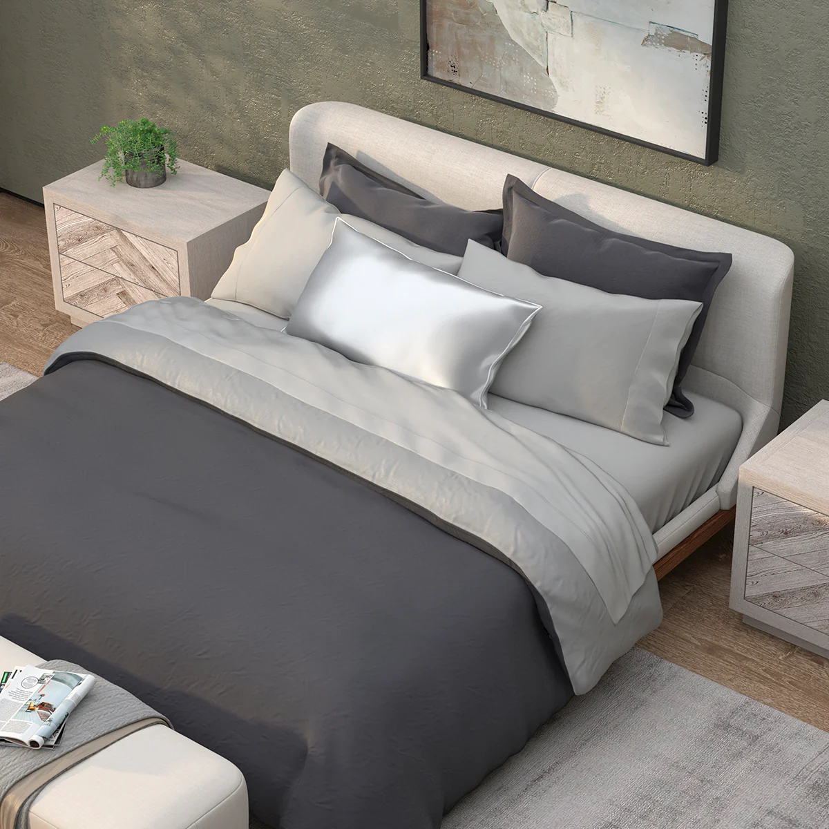 Pillow Shams for Cooling Reversible Duvet (Set of 2) - Image 8